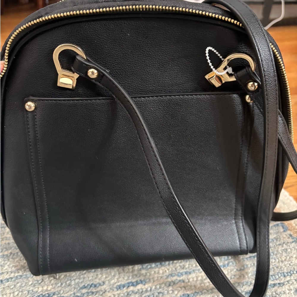 Miztique Black Backpack with Gold Accents